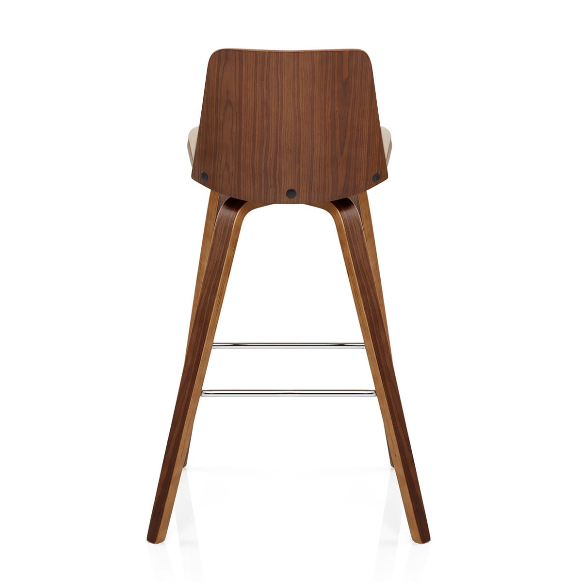 Taburete Madera Tela - Mirage Crema