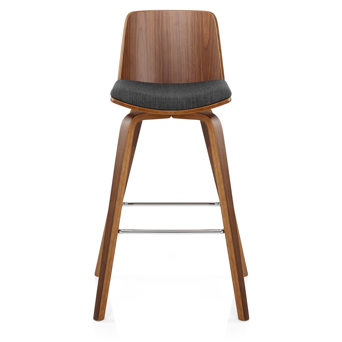 Taburete Madera Tela - Mirage Gris