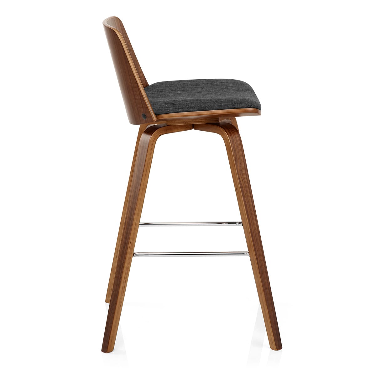 Taburete Madera Tela - Mirage Gris