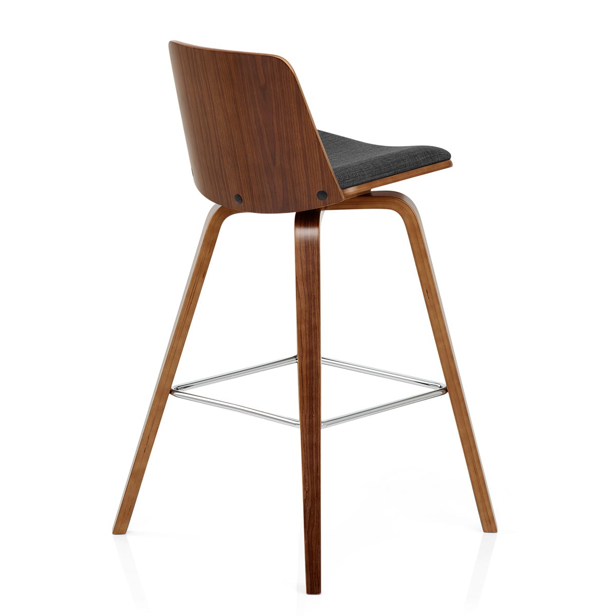 Taburete Madera Tela - Mirage Gris