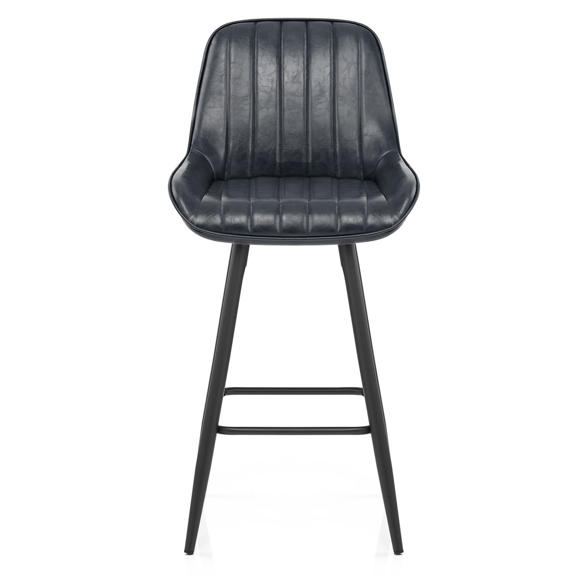 Taburete Polipiel - Mustang Azul Oscuro
