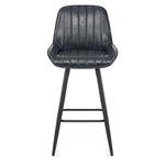 Taburete Polipiel - Mustang Azul Oscuro