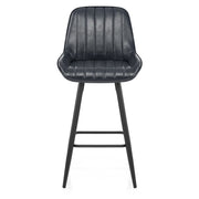 Taburete Polipiel - Mustang Azul Oscuro
