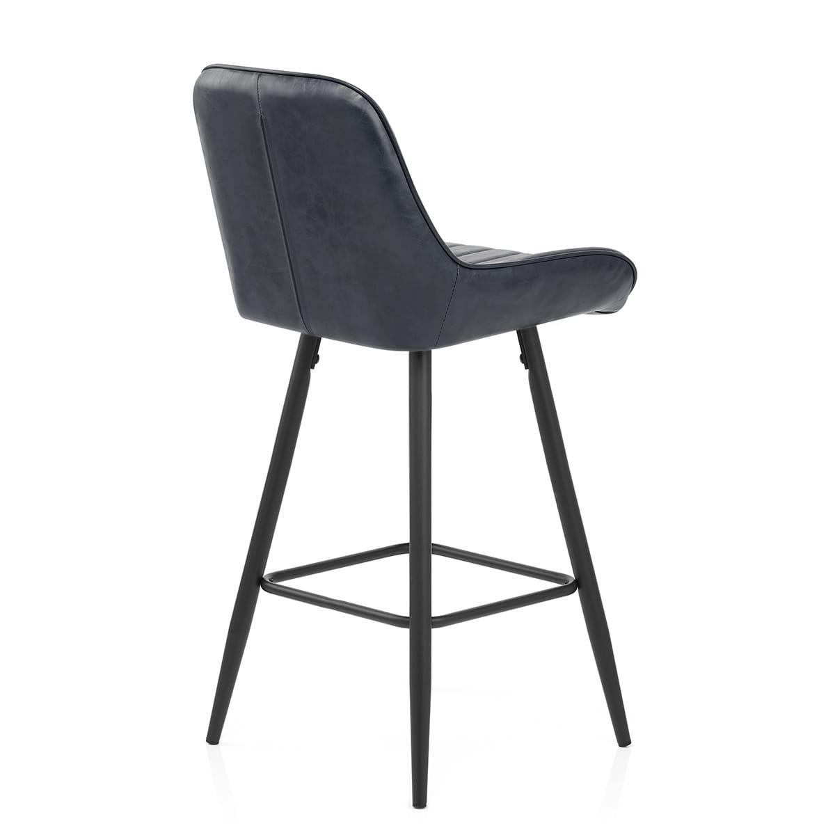 Taburete Polipiel - Mustang Azul Oscuro