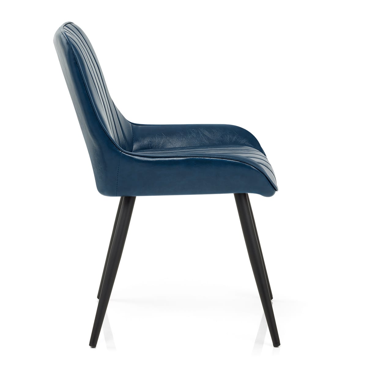 Silla Polipiel Metal - Mustang Azul