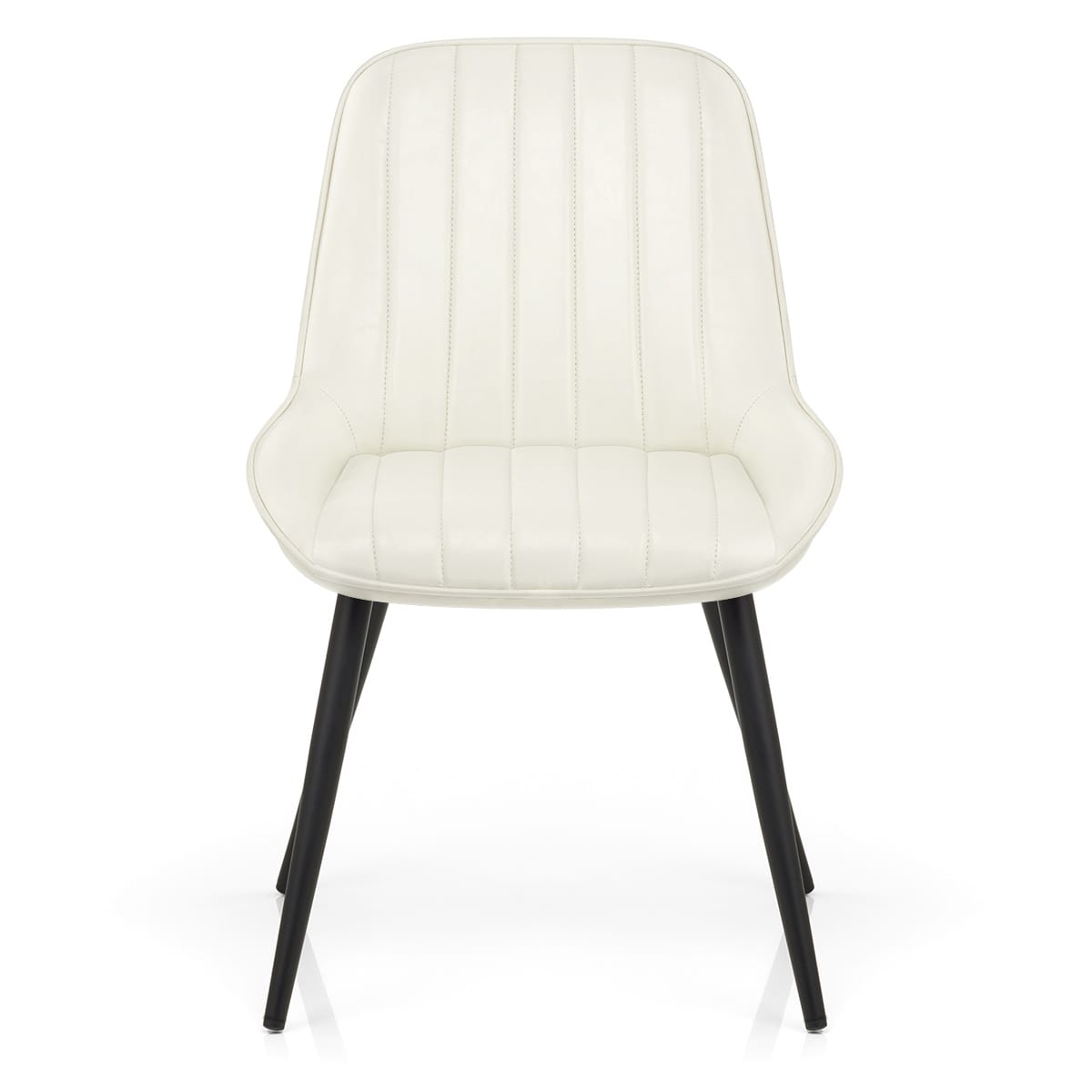 Silla Polipiel Metal - Mustang Crema