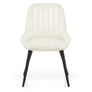 Silla Polipiel Metal - Mustang Crema