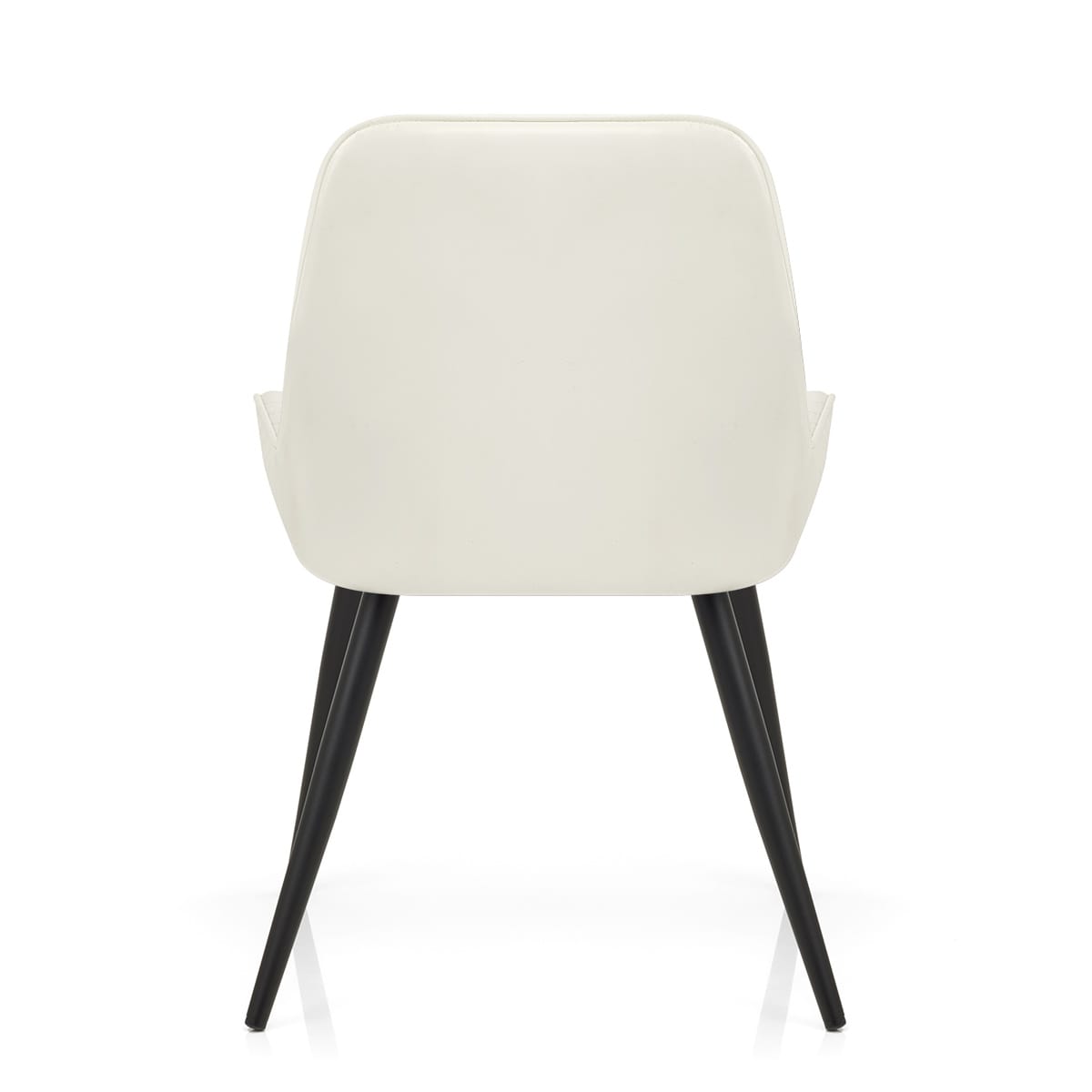Silla Polipiel Metal - Mustang Crema