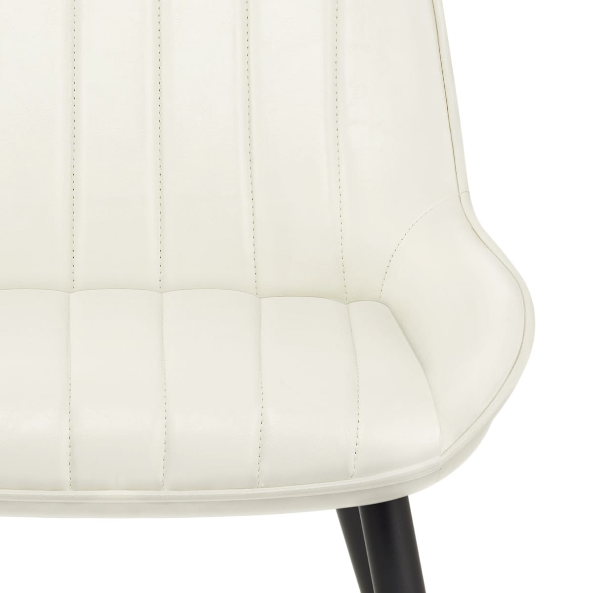 Silla Polipiel Metal - Mustang Crema