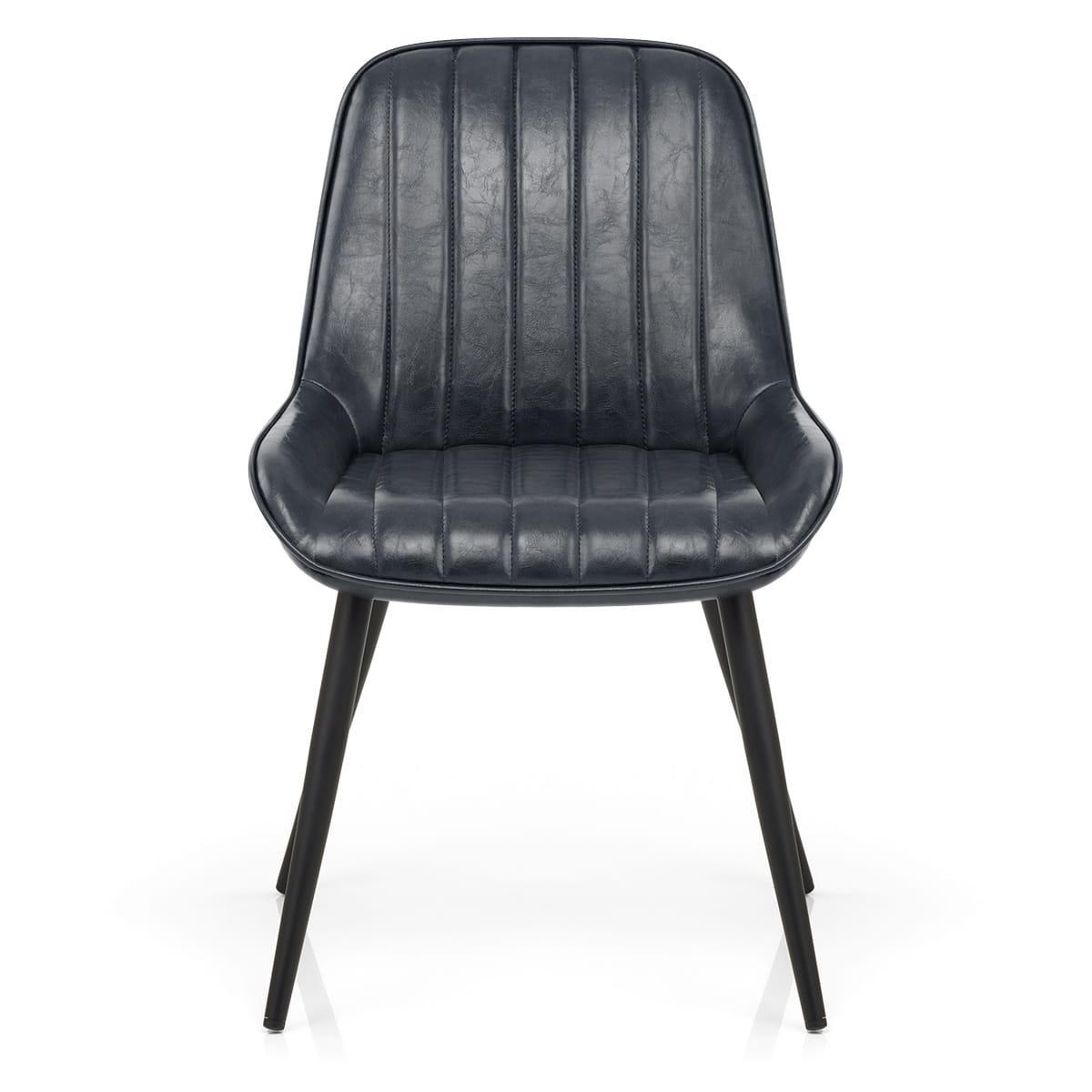 Silla Polipiel Metal - Mustang Azul Oscuro