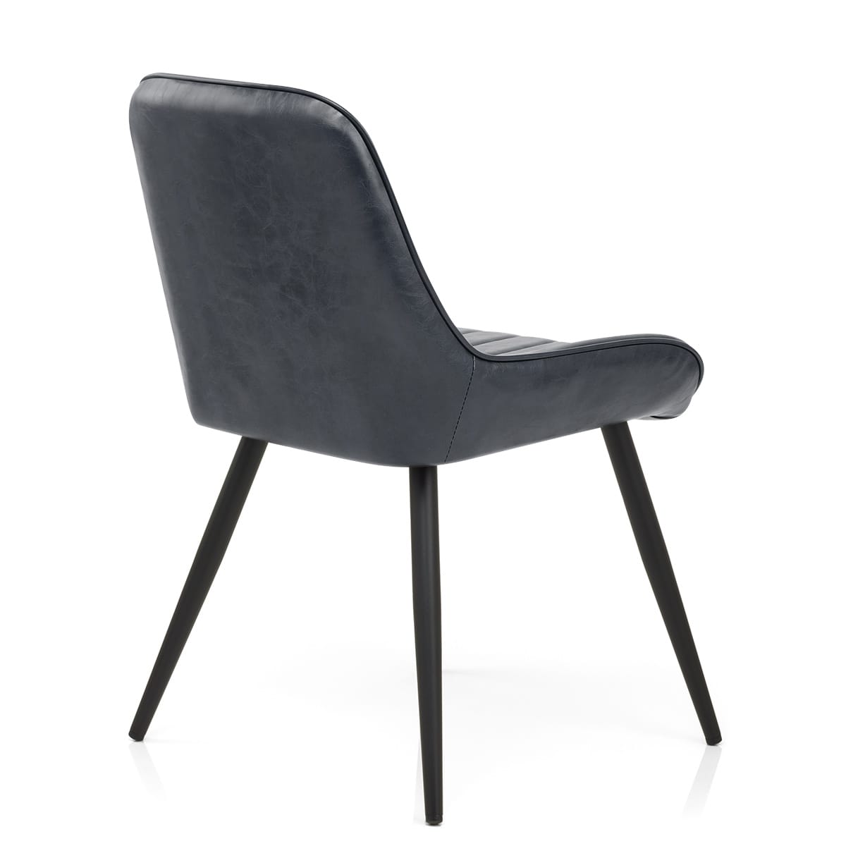 Silla Polipiel Metal - Mustang Azul Oscuro