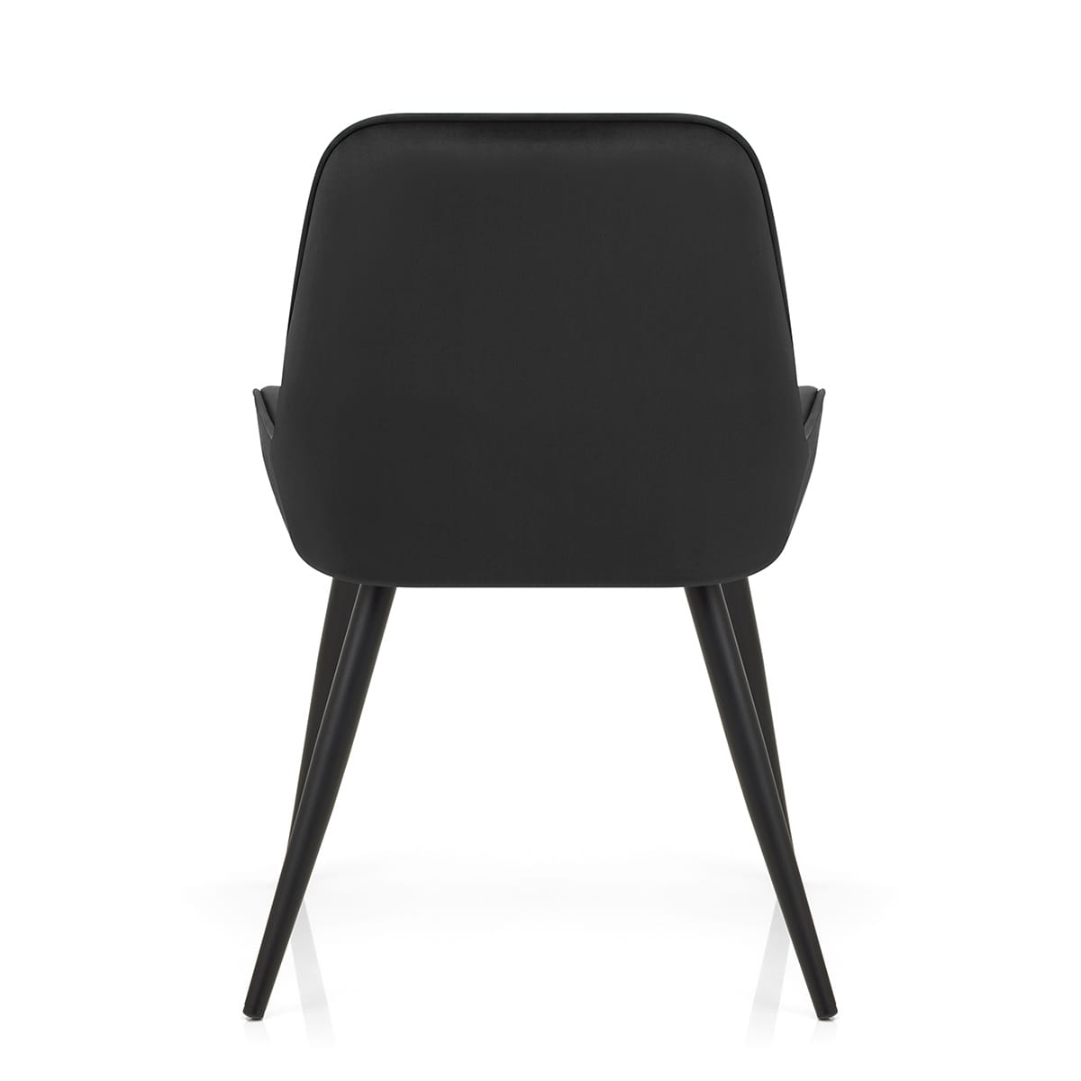 Silla Terciopelo Metal - Mustang Negro