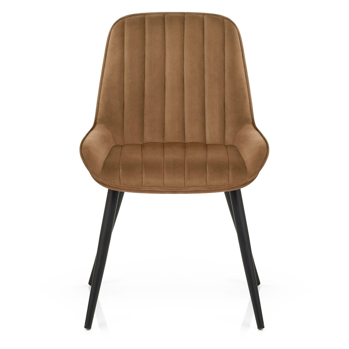 Silla Terciopelo Metal - Mustang Marrón