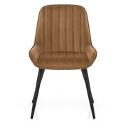 Silla Terciopelo Metal - Mustang Marrón