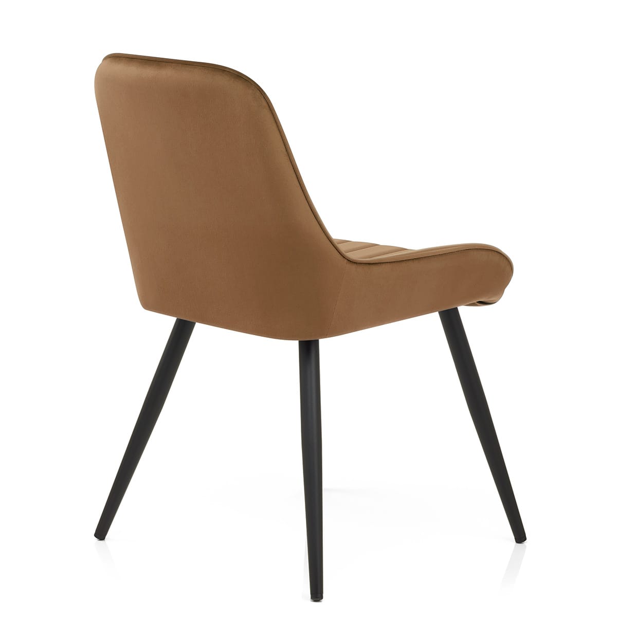 Silla Terciopelo Metal - Mustang Marrón