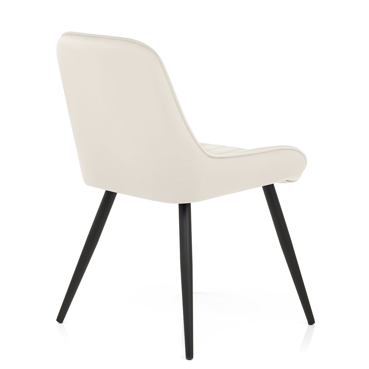 Silla Terciopelo Metal - Mustang Crema