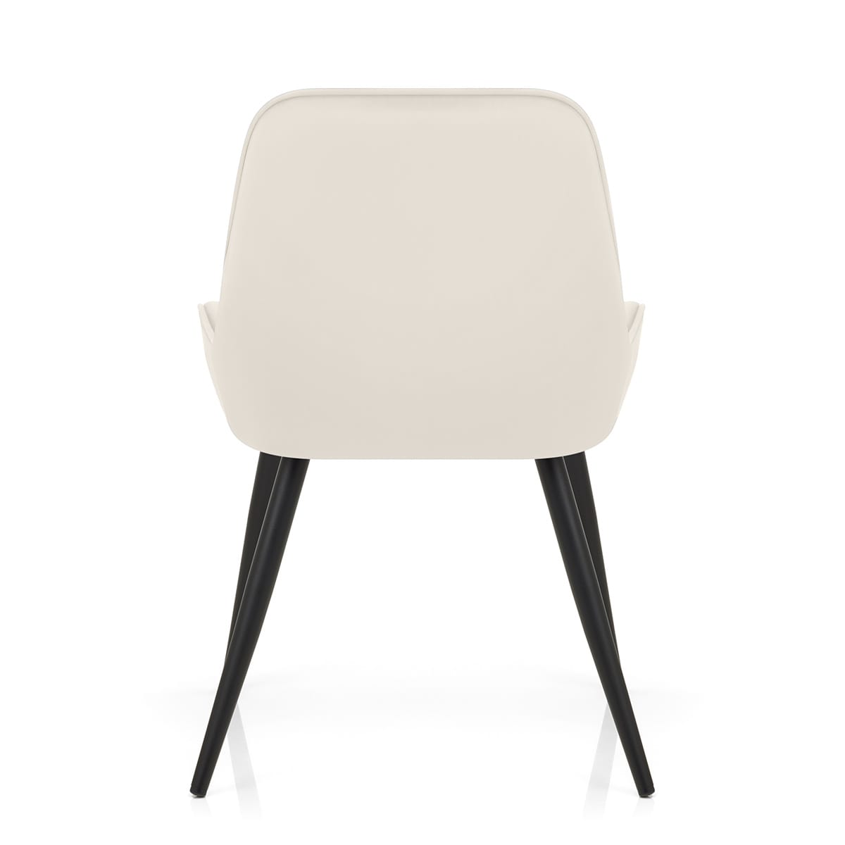 Silla Terciopelo Metal - Mustang Crema