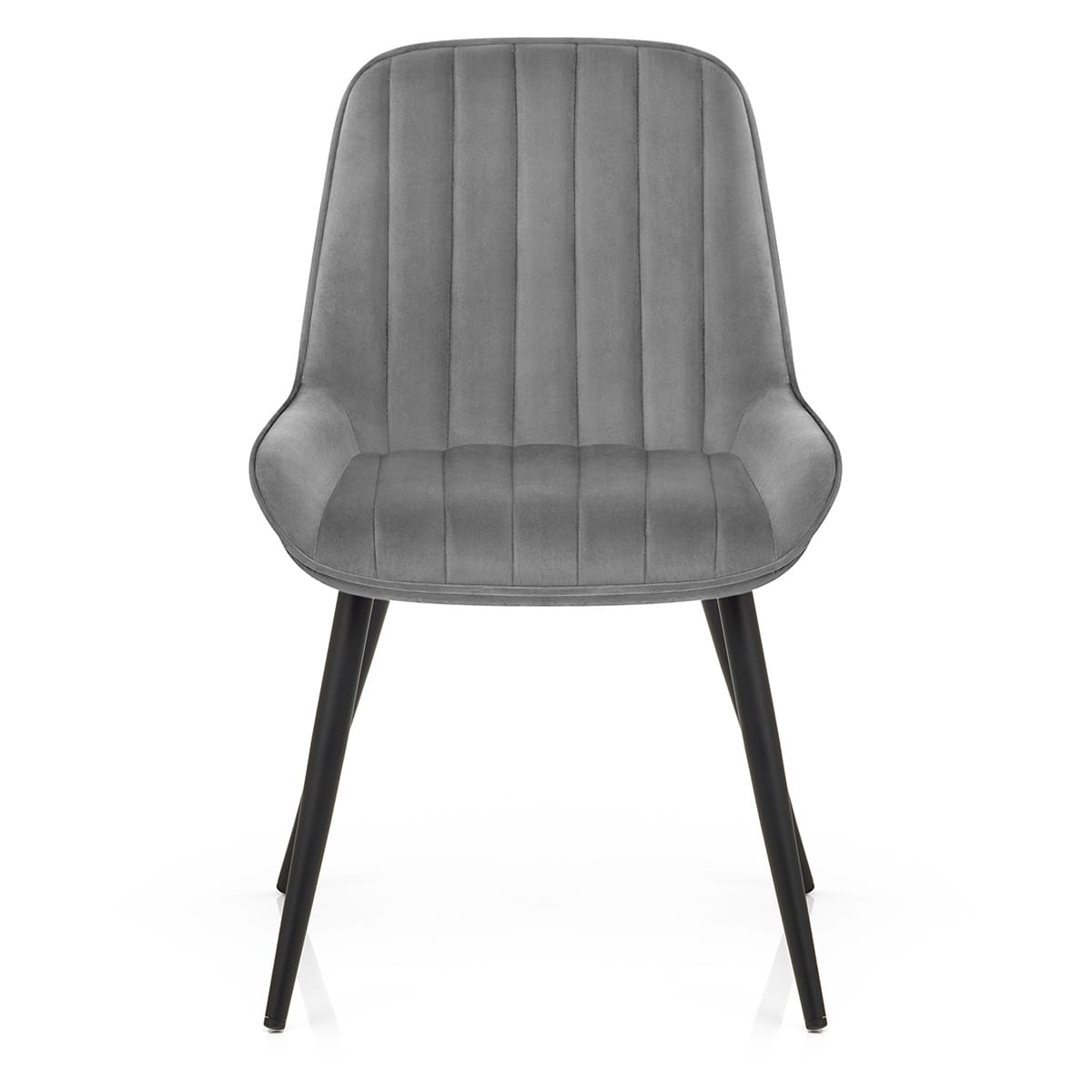 Silla Terciopelo Metal - Mustang Gris Oscuro