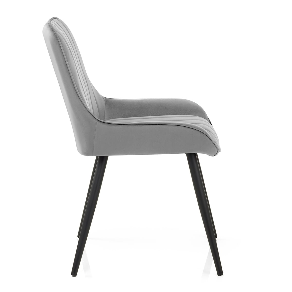 Silla Terciopelo Metal - Mustang Gris Oscuro