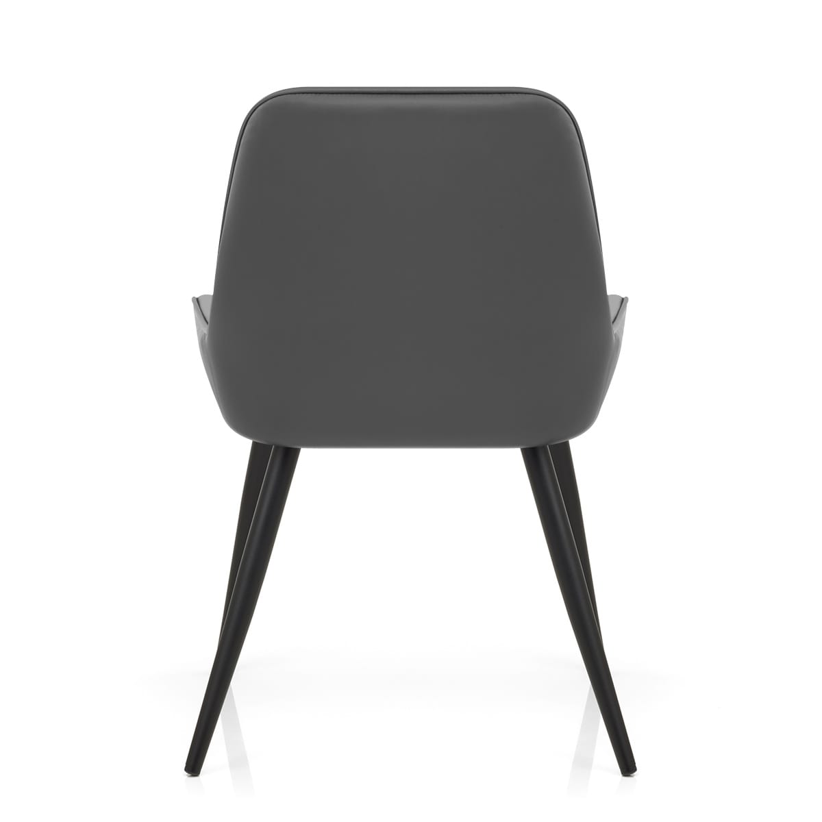 Silla Polipiel Metal - Mustang Gris Oscuro