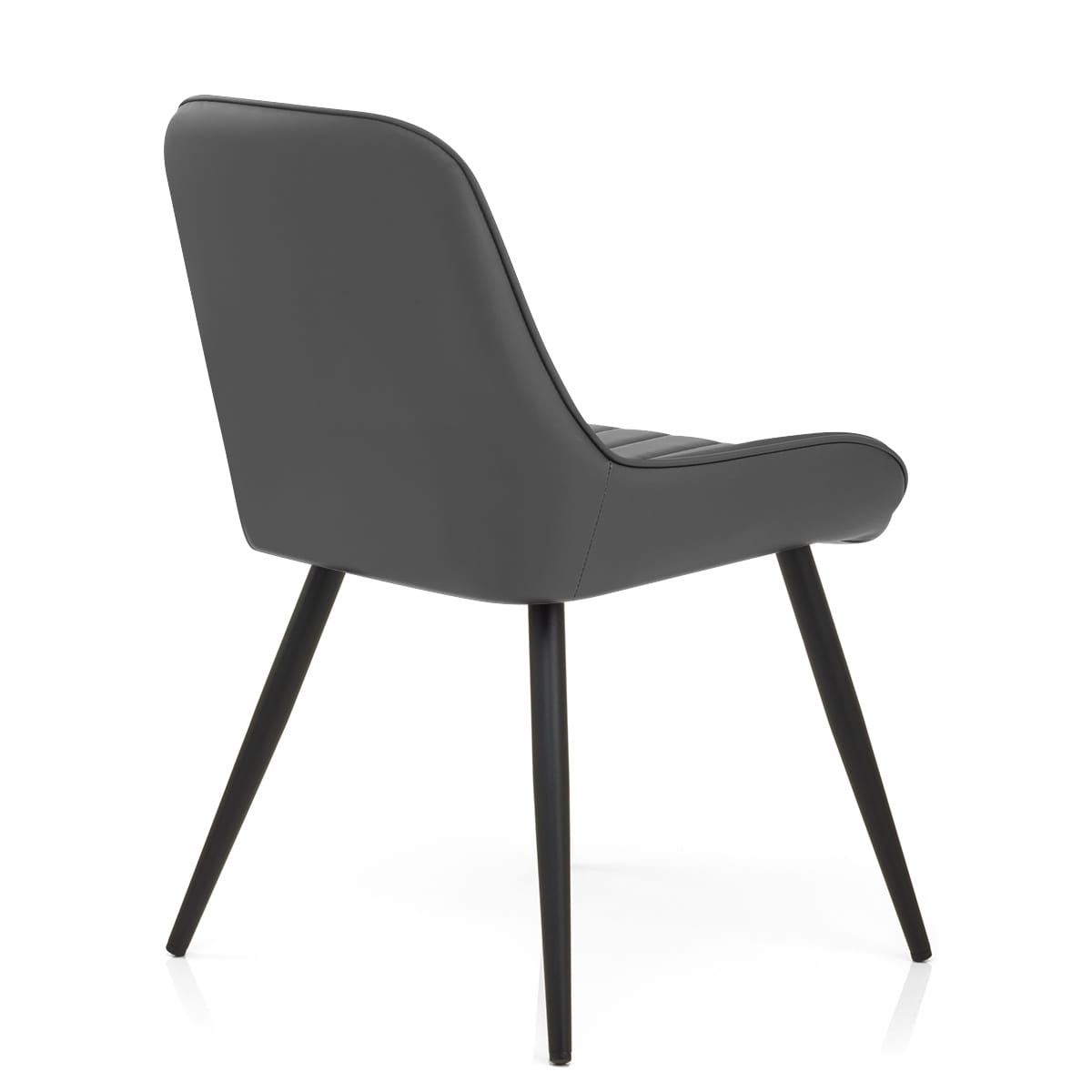 Silla Polipiel Metal - Mustang Gris Oscuro