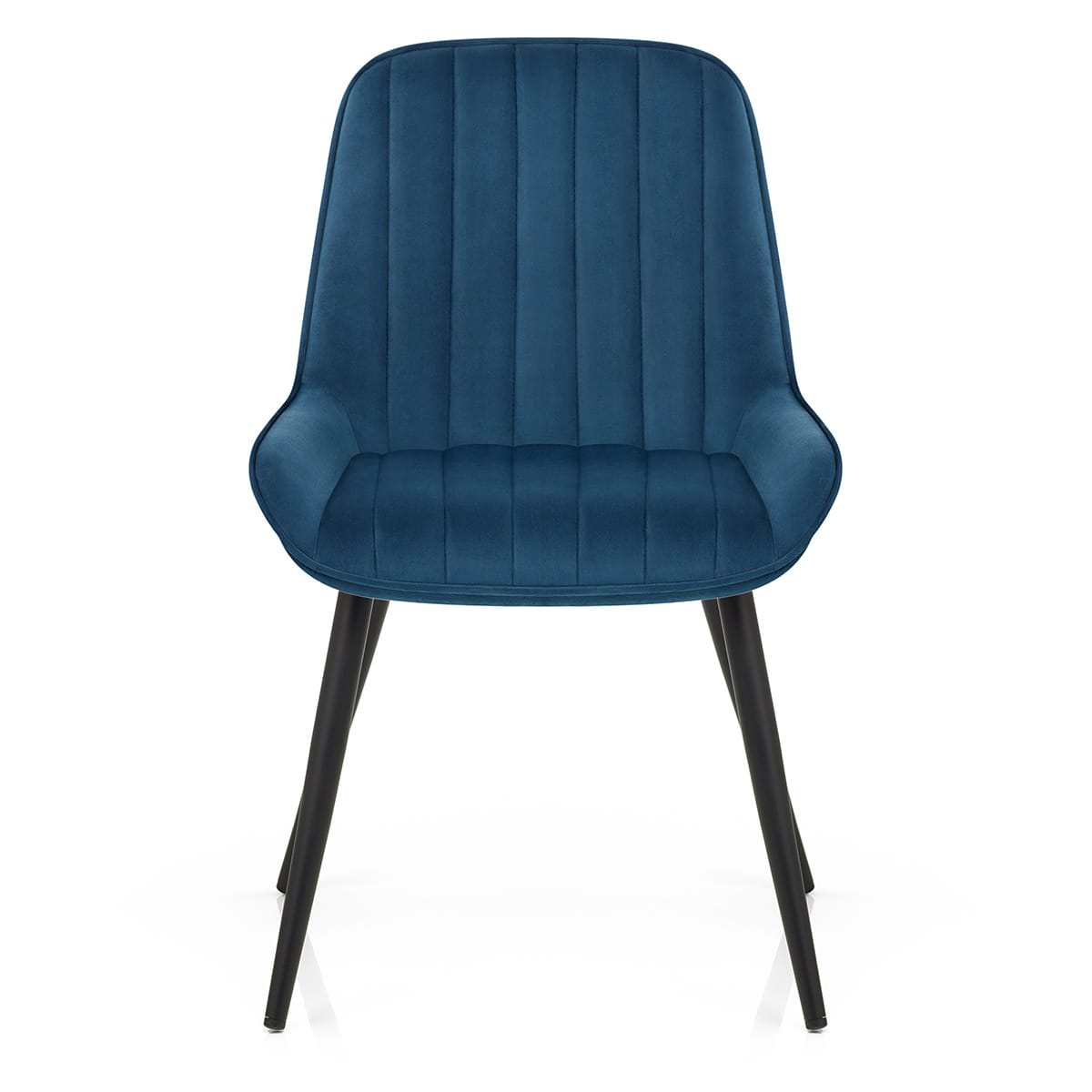 Silla Terciopelo Metal - Mustang Azul Oscuro