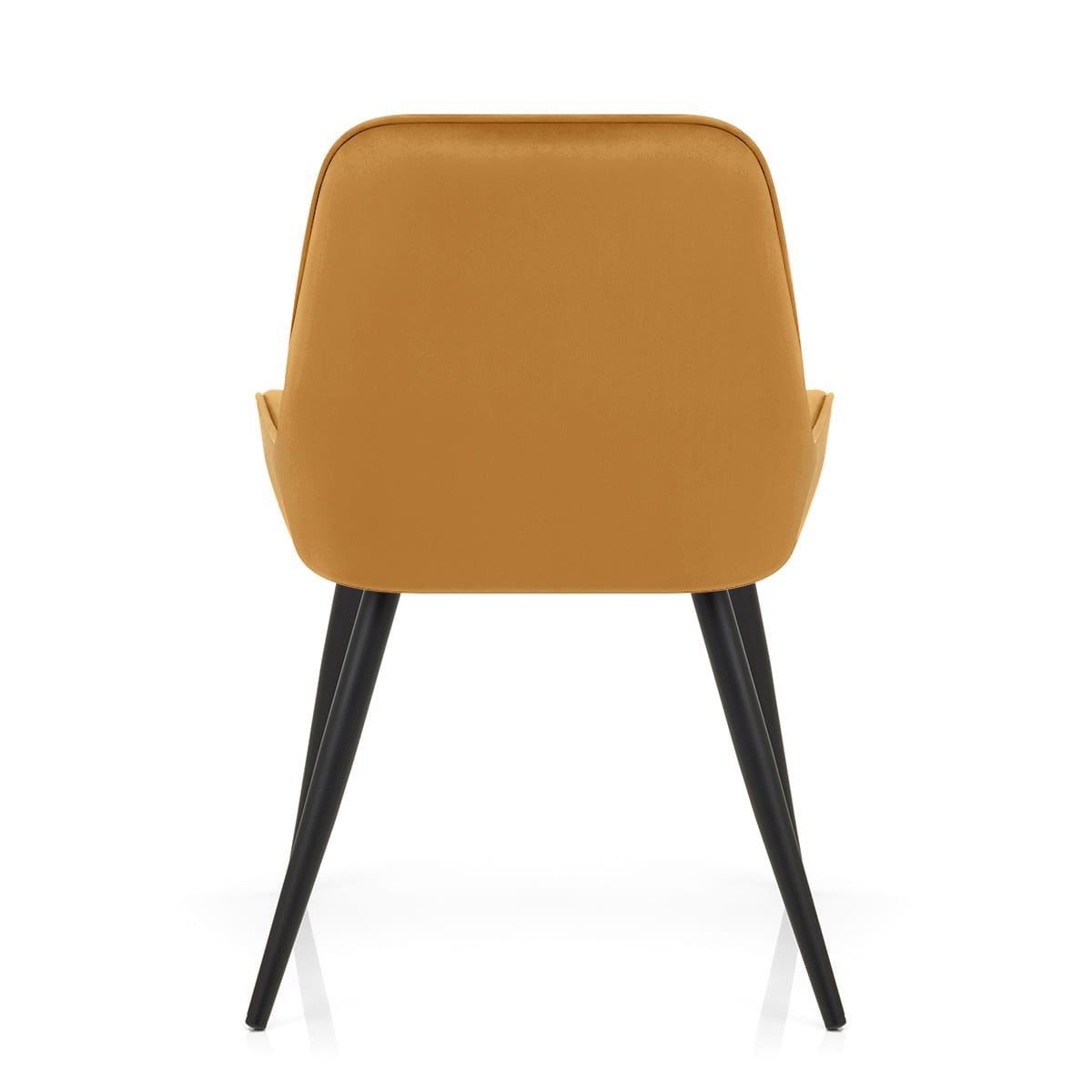 Silla Terciopelo Metal - Mustang Amarillo
