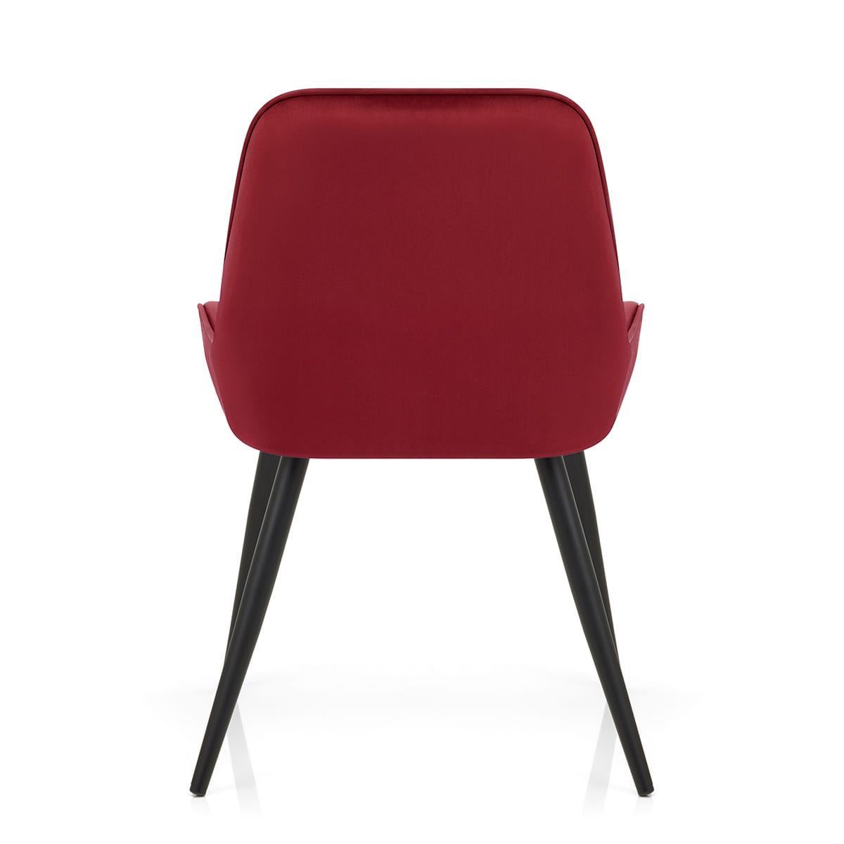 Silla Terciopelo Metal - Mustang Rojo