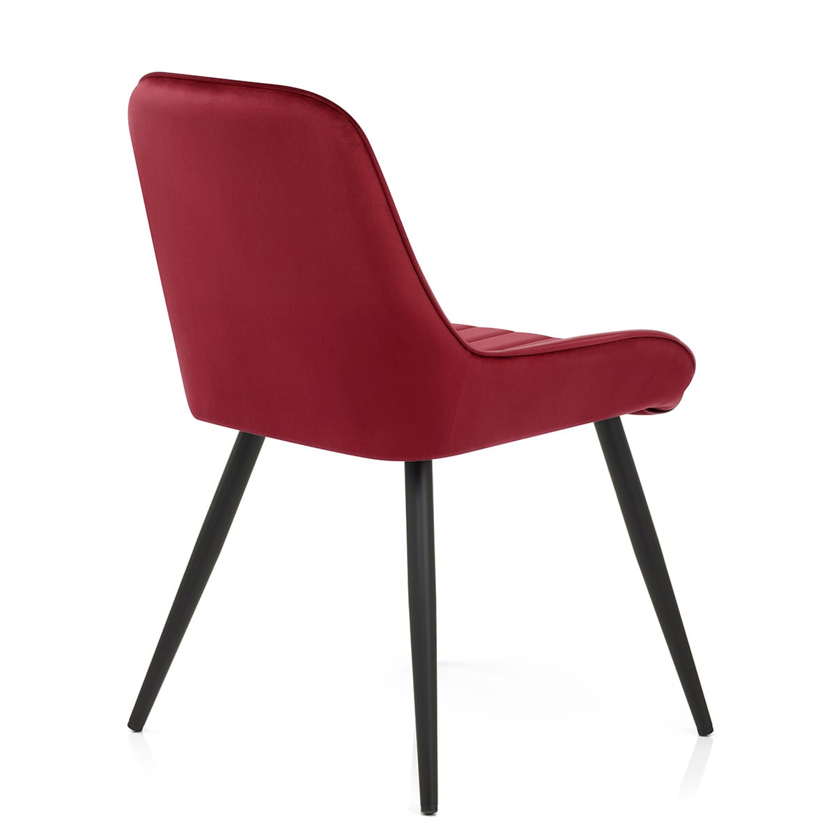 Silla Terciopelo Metal - Mustang Rojo