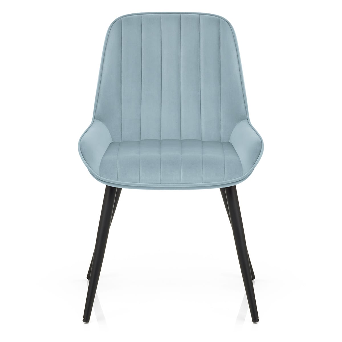 Silla Terciopelo Metal - Mustang Azul