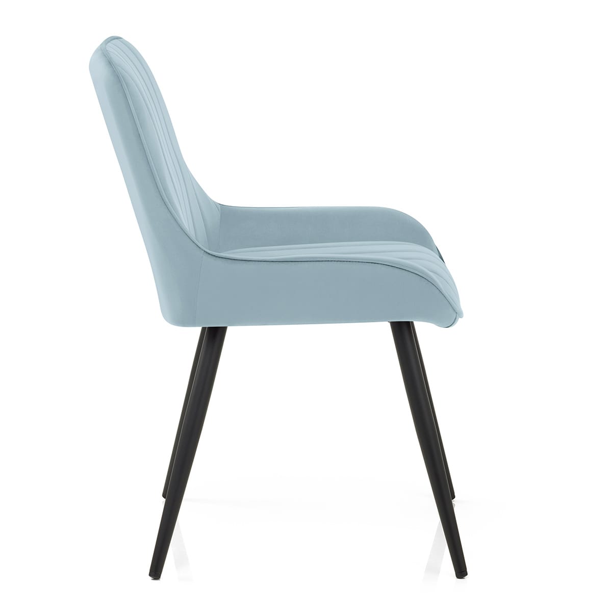 Silla Terciopelo Metal - Mustang Azul