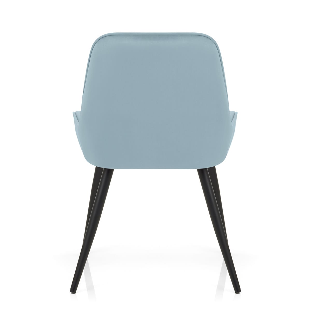 Silla Terciopelo Metal - Mustang Azul