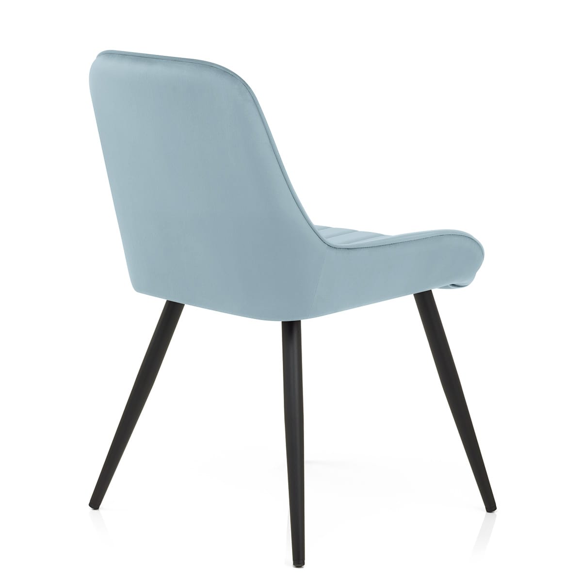 Silla Terciopelo Metal - Mustang Azul