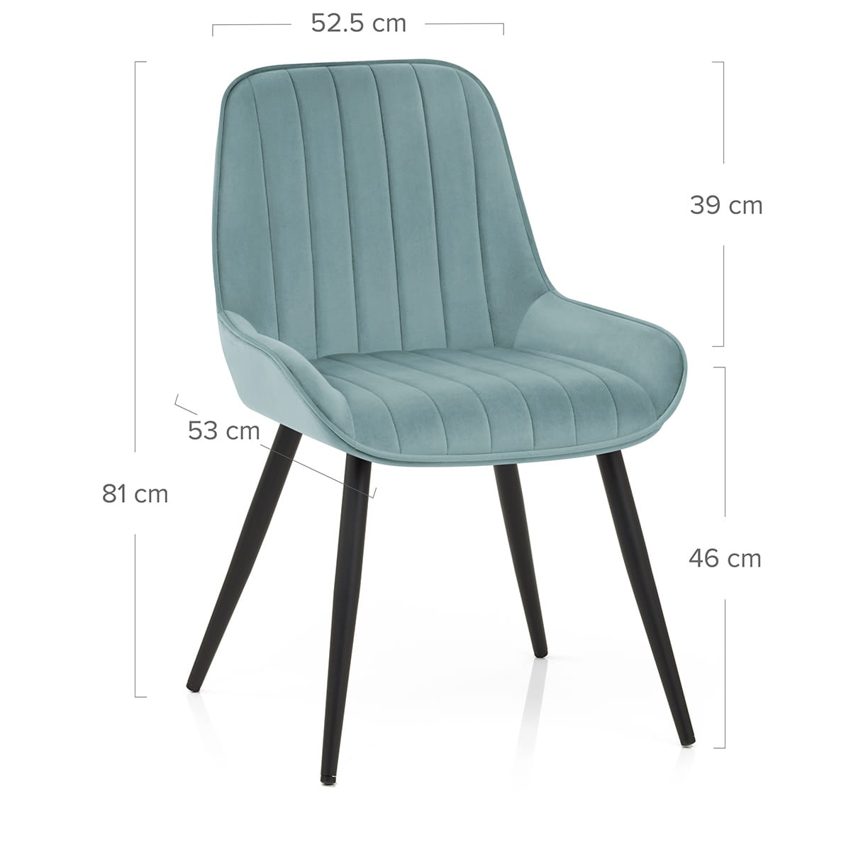 Silla Terciopelo Metal - Mustang Verde