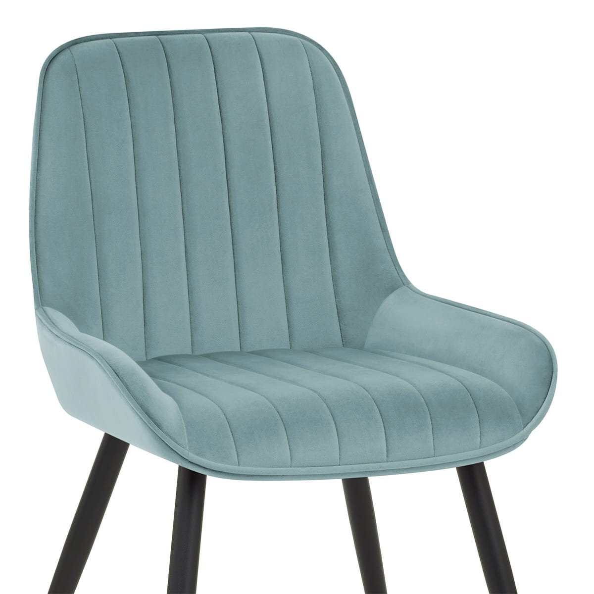 Silla Terciopelo Metal - Mustang Verde