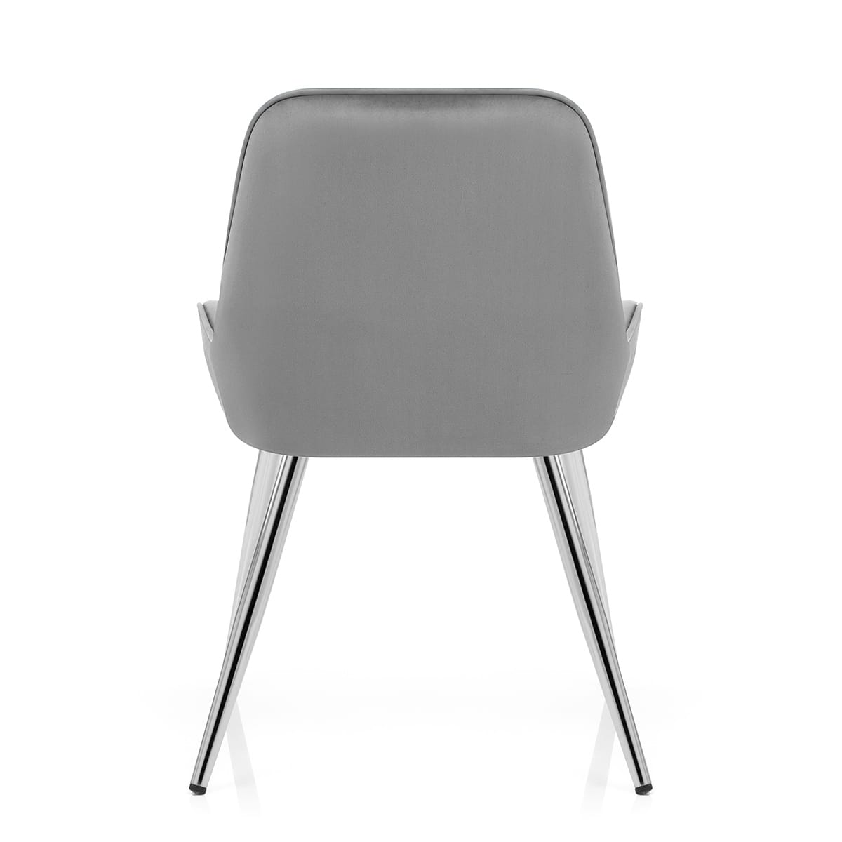 Silla Terciopelo Cromo - Mustang Gris Oscuro