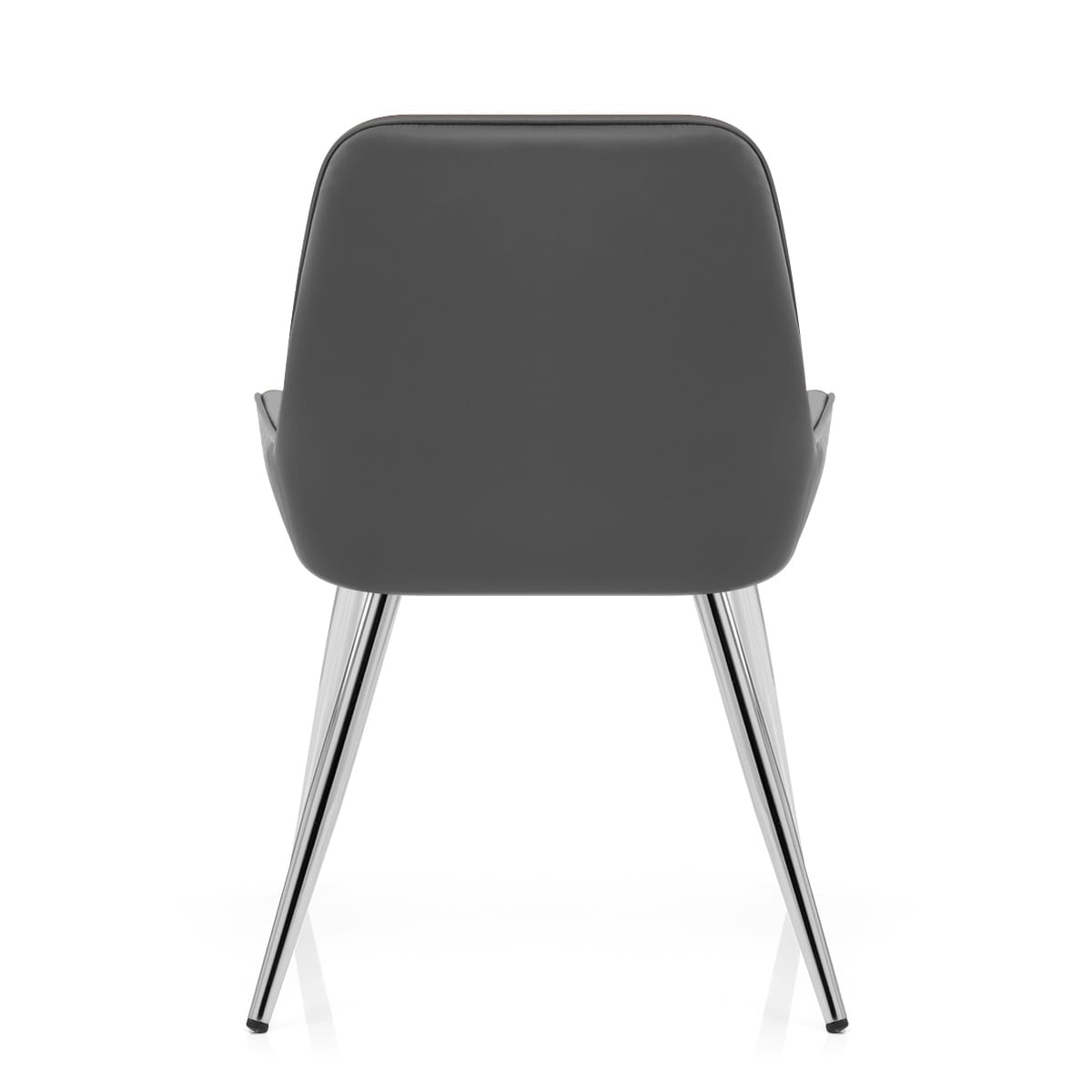 Silla Polipiel Cromo - Mustang Gris Oscuro