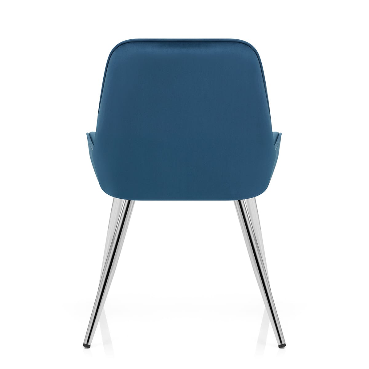 Silla Terciopelo Cromo - Mustang Azul Oscuro