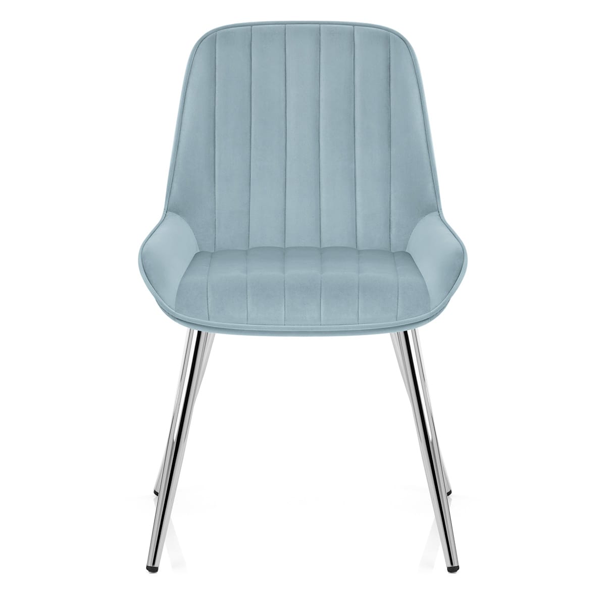 Silla Terciopelo Cromo - Mustang Azul