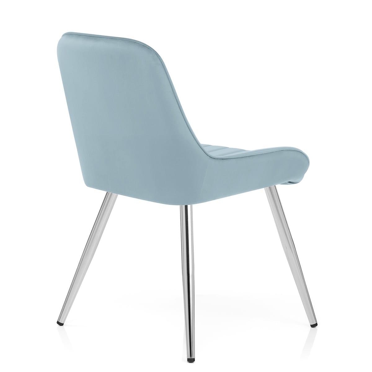 Silla Terciopelo Cromo - Mustang Azul