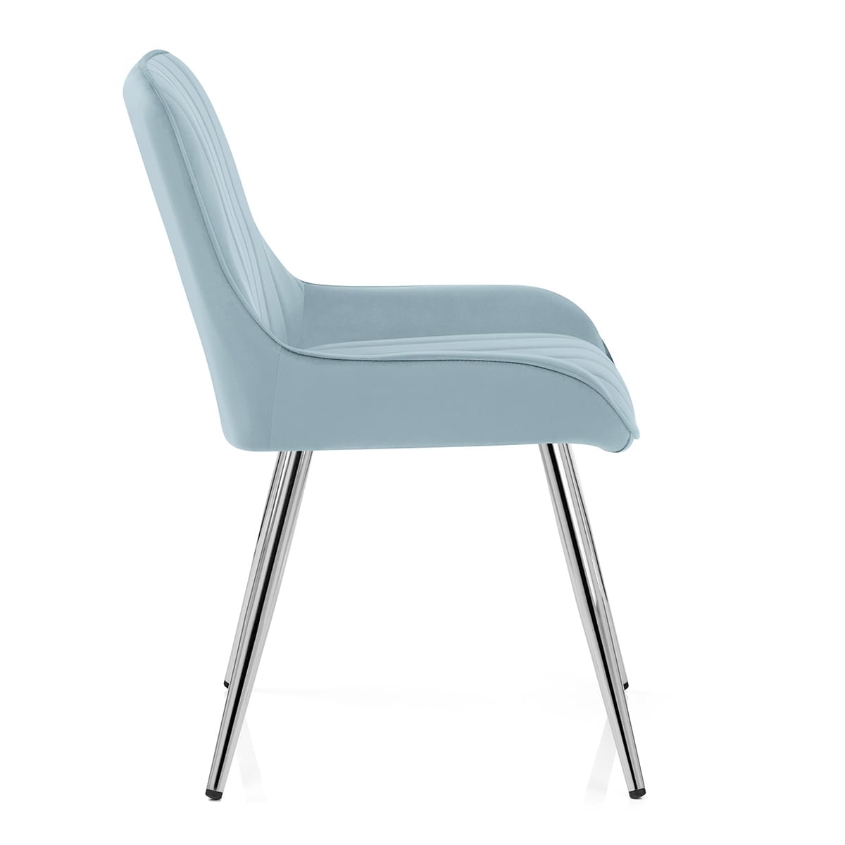 Silla Terciopelo Cromo - Mustang Azul