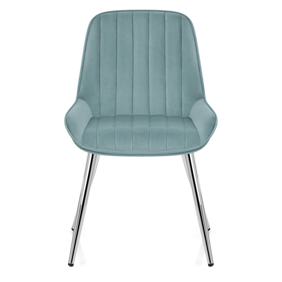 Silla Terciopelo Cromo - Mustang Verde