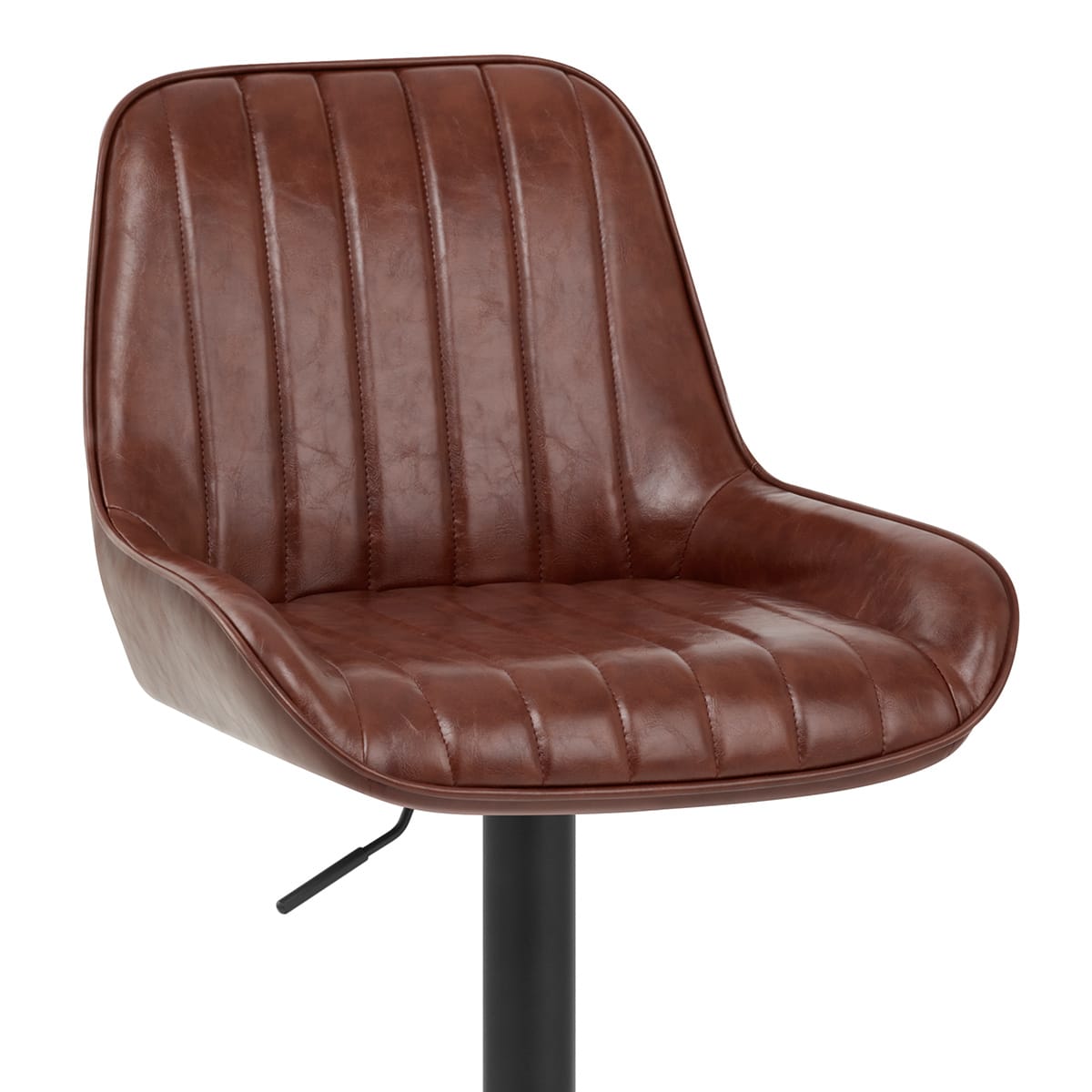Mustang Gas Lift Bar Stool Marrón