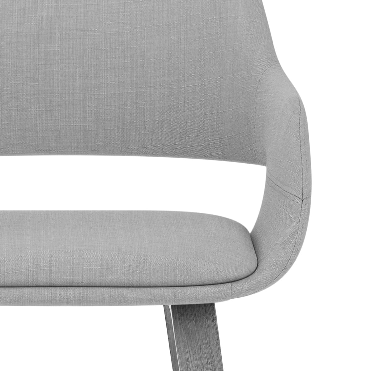Taburete Tela Madera - Nappa Gris