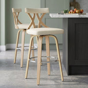 Taburete Madera - Nash Crema