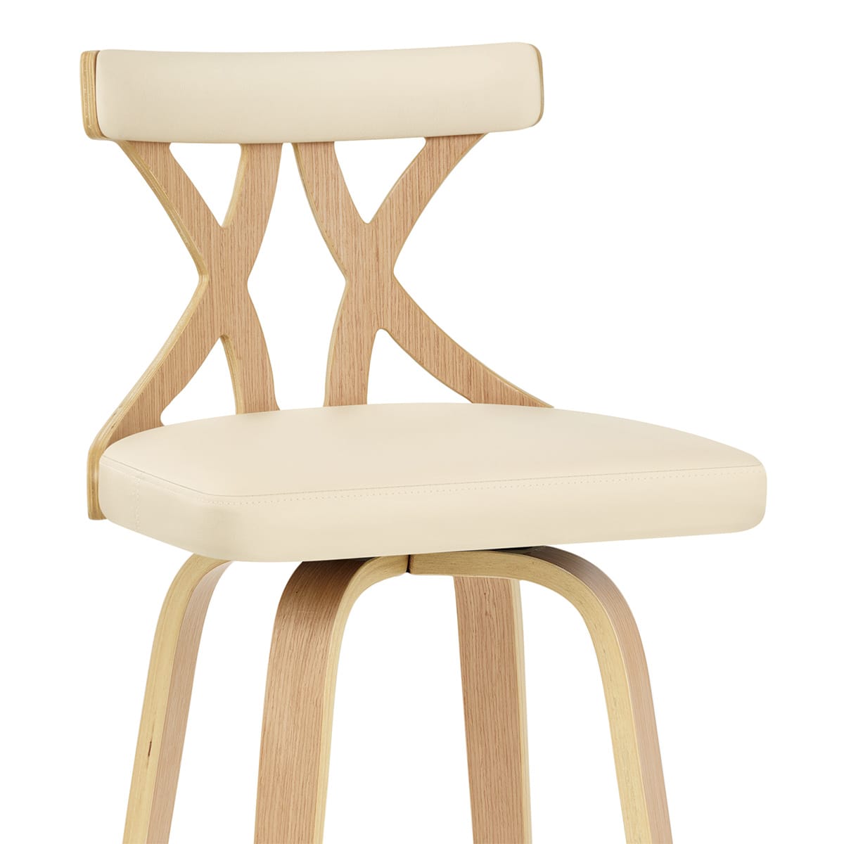 Taburete Madera - Nash Crema