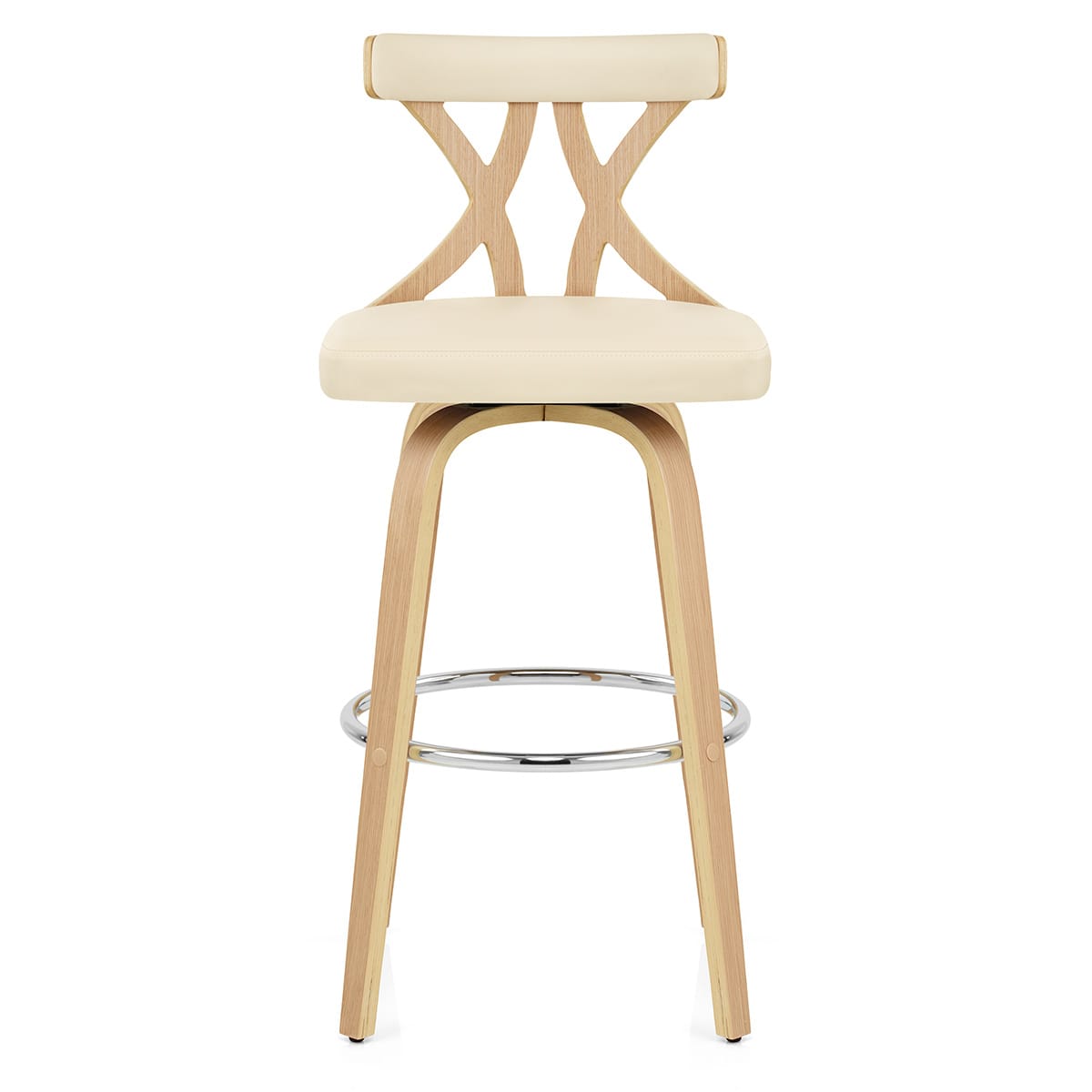Taburete Madera - Nash Crema