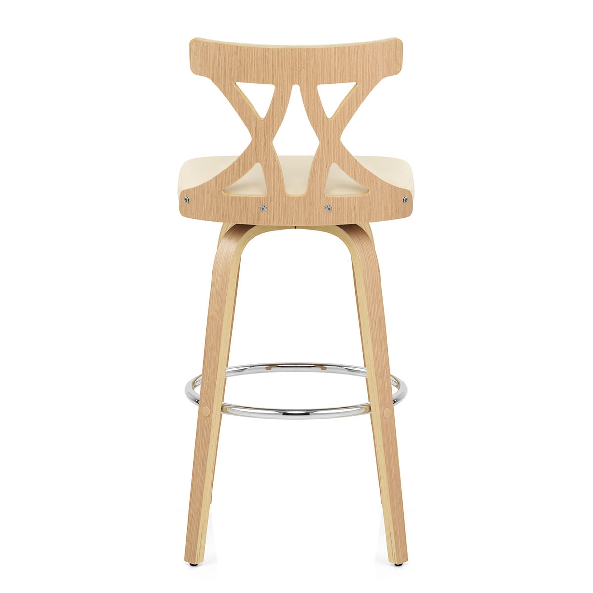 Taburete Madera - Nash Crema