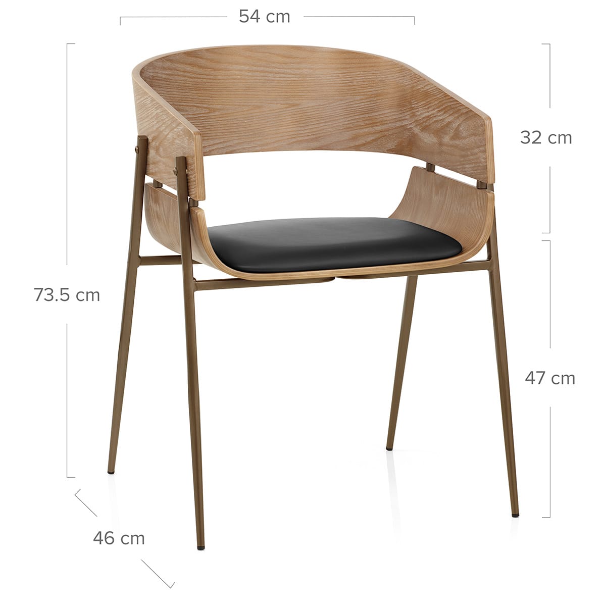 Silla Madera - Nevada Negro