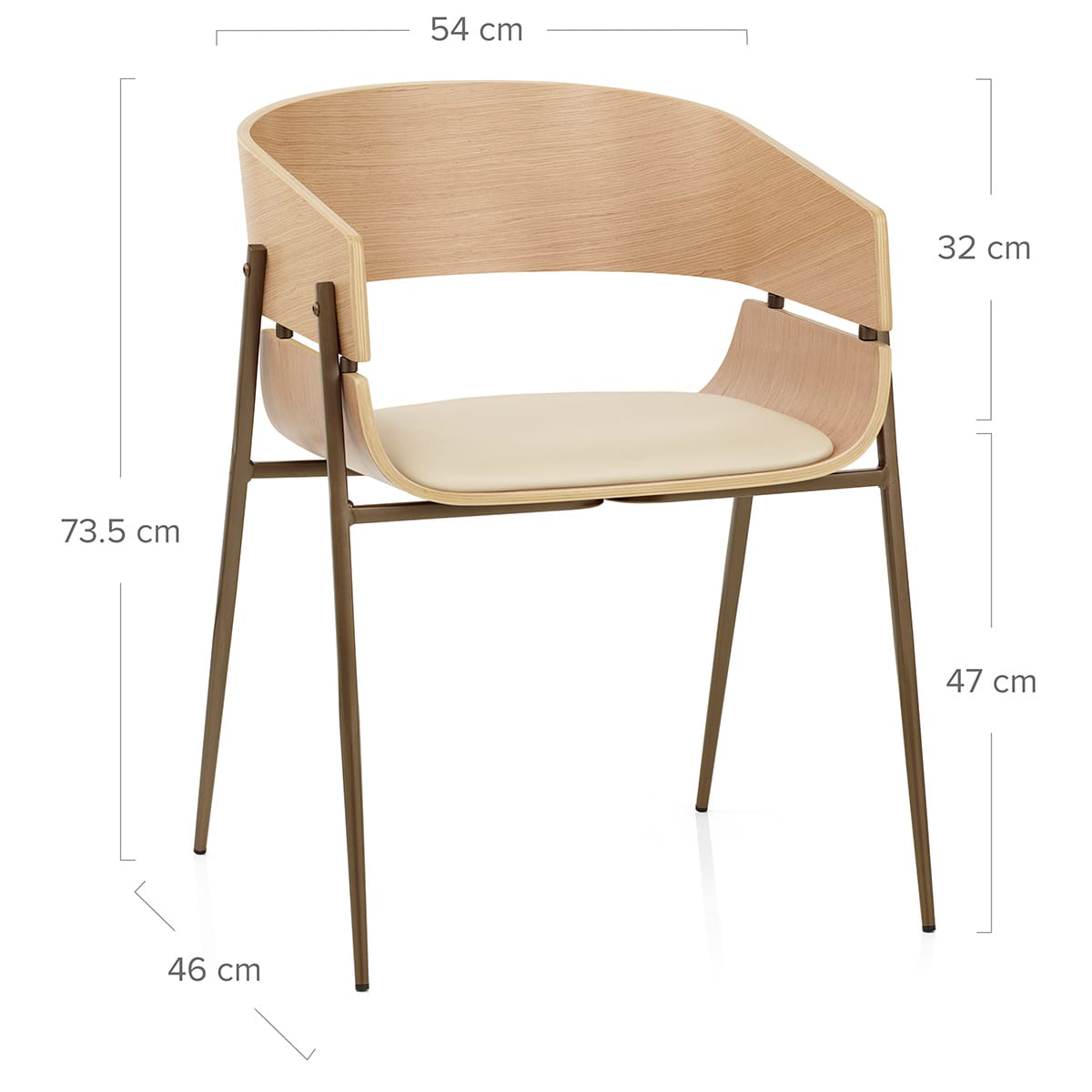 Silla Madera - Nevada Crema